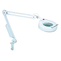 Lupa lucru cu iluminare tub fluorescent cu clema fixare, Schut
