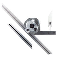 Raportor mecanic cu lupa si baza de 150 mm si 300 mm, Schut