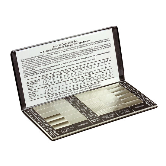 Set etaloane de rugozitate, descriere in engleza, Schut
