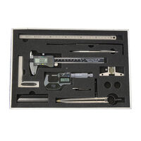 Set instrumente de masura, 9 buc/set, subler + micrometru, Klass