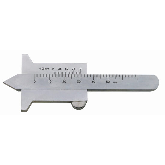 Subler de adancime mini, baza 40 mm, varf V, Klass