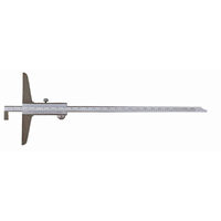 Subler mecanic de adancime INOX, cioc tip talpa, rigla reversibila, Klass