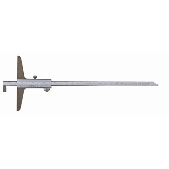 Subler mecanic de adancime INOX, cioc tip talpa, rigla reversibila, Klass