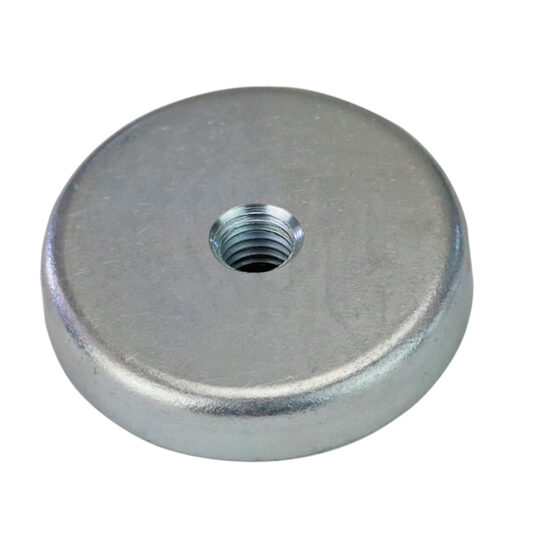 Baza rotunda cu magnet permanent, filet M8, Klass
