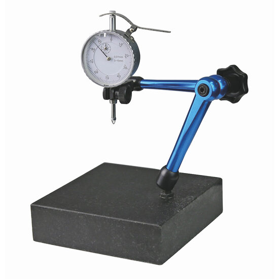 Stand de precizie cu ceas analog, suport ceas si masa granit , Klass