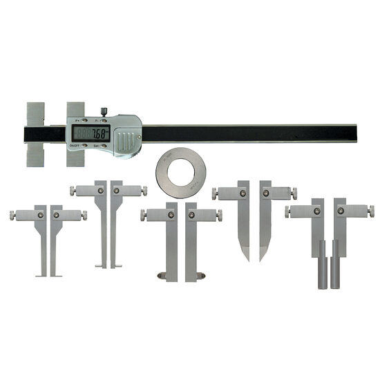 Subler universal cu 5 capete de masura schimbabile si inel de setare 30 mm, Klass