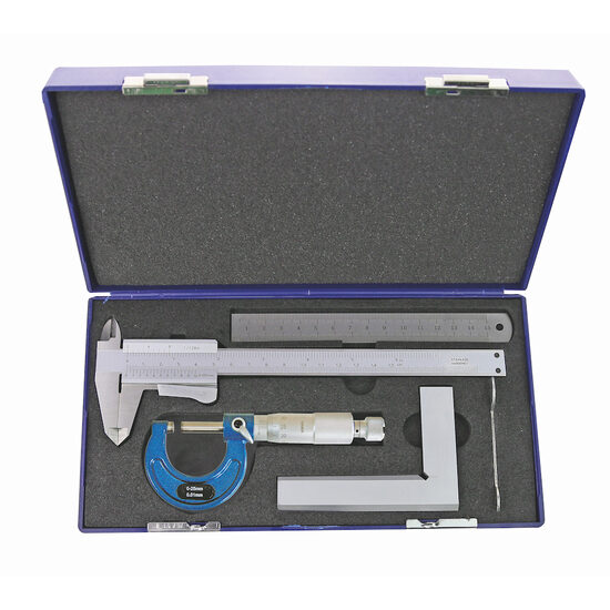 Set instrumente de masura, 4 buc/set, subler + micrometru, Klass