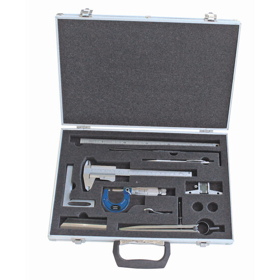 Set instrumente de masura, 9 buc/set, subler cu auto-blocare, Klass