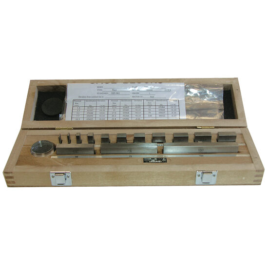 Trusa cale pentru verificat micrometre cu cala planeitate Ø30 mm, Klass