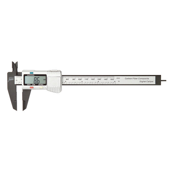 Subler digital fibra carbon, Schut