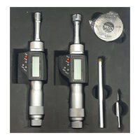 Set micrometre digitale de interior in 3 pct. cu inel de setare si tija extensie, Schut