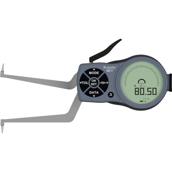 Aparat digital pentru măsurat interior, Kroeplin 60–80 mm  / 0.01 mm