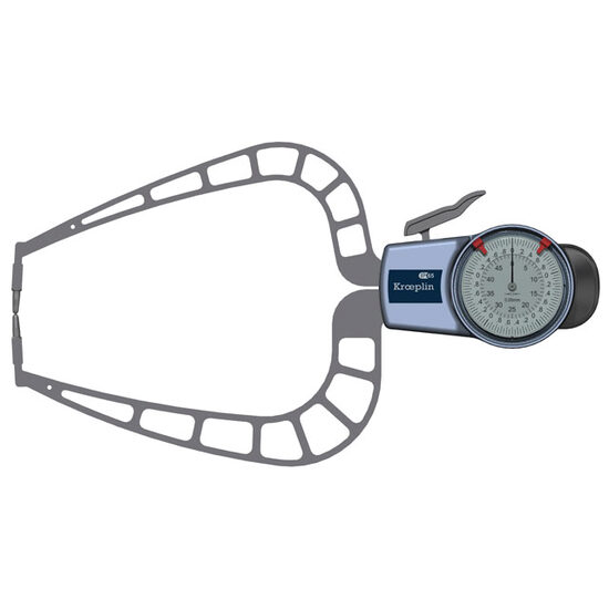 Aparat mecanic măsurat grosimi, Kroeplin 0–50 mm  / 0.05 mm