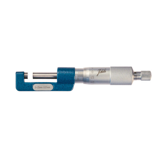 Micrometru mecanic cu potcoava ingusta, Schut