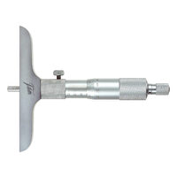 Micrometru mecanic de adancime cu capat tija plat baza de 101.5 mm, Schut