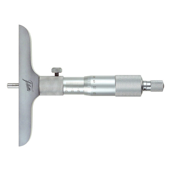 Micrometru mecanic de adancime cu capat tija plat baza de 101.5 mm, Schut