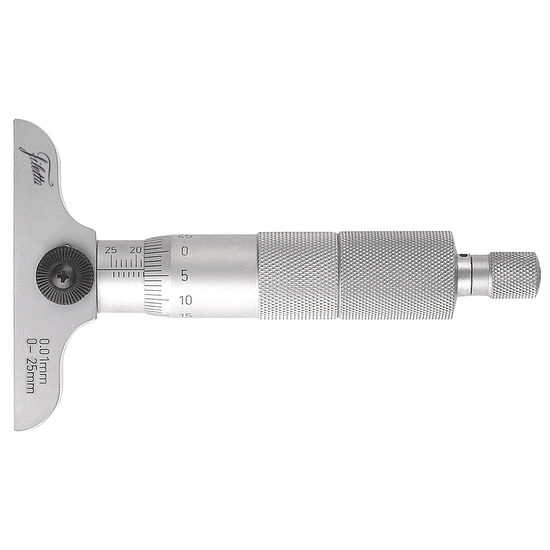 Micrometru mecanic de adancime cu capat tija plat baza de 63 mm, Schut