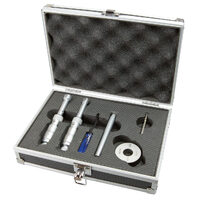 Set micrometre mecanice de interior in 3 pct. cu inel de setare si tija extensie, Schut
