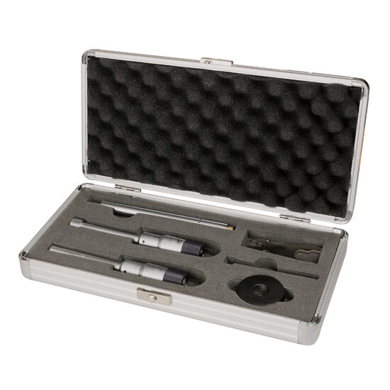 Set micrometre mecanice de interior in 3 pct. pentru gauri infundate, Schut
