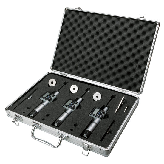 Set micrometre digitale de interior in 3 pct. IP65 pentru gauri infundate, Schut