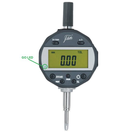 Ceas comparator digital Absolute IP54 display indicare tolerante, Schut