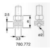 Palpator ceas comparator cu forma speciala M2.5