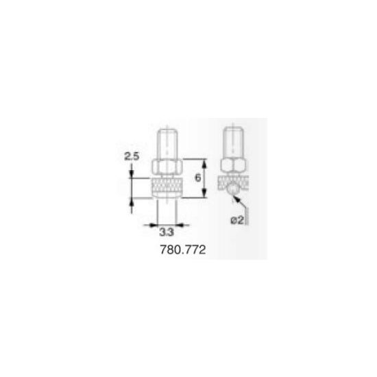 Palpator ceas comparator cu forma speciala M2.5