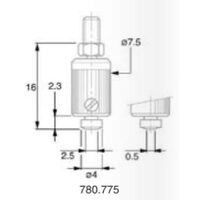 Palpator ceas comparator cu forma speciala M2.5