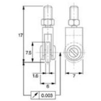 Palpator ceas comparator cu forma speciala M2.5