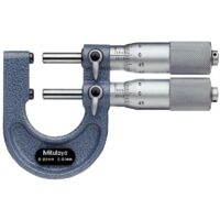 Micrometru mecanic cu 2 tamburi, tip calibru potcoava Mitutoyo,