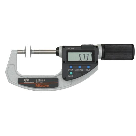 Micrometru digital Quickmike cu bacuri tip disc/taler Ø13.5 mm, Mitutoyo,
