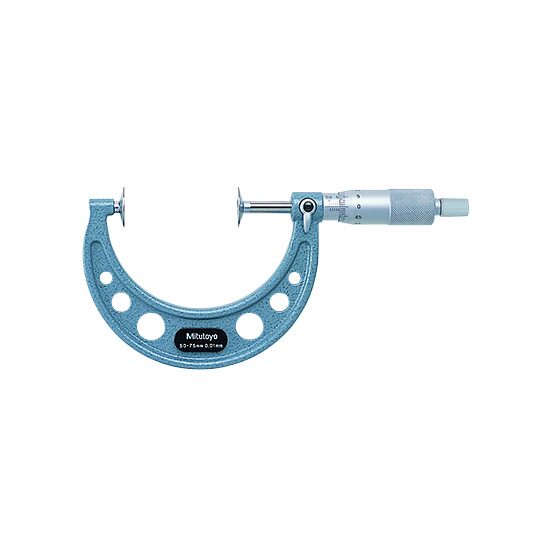 Micrometru mecanic cu bacuri tip disc/taler din carbura Ø20 mm, Mitutoyo,