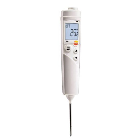 Termometru compact cu vârf de măsurare subţire şi robust TESTO 106