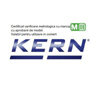 Certificat verificare metrologica EU pentru greutate etalon KERN, clasa E2