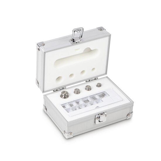 Set greutati etalon din INOX in cutie din aluminiu, clasa F2, KERN , 