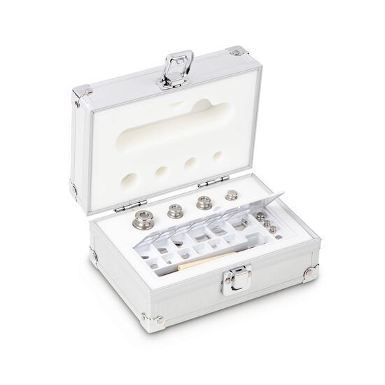 Set greutati etalon din INOX in cutie din aluminiu, clasa M1, KERN , 